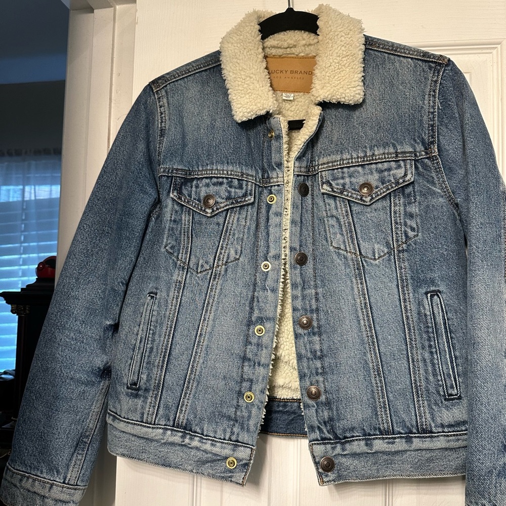 Lucky Brand Sherpa and Jean Jacket